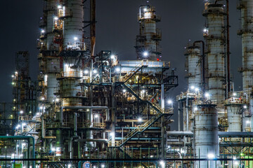 工場夜景 鹿島臨海工業地帯