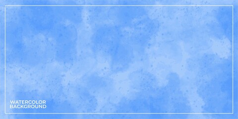 blue abstract watercolor background vector