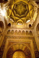 Fototapeta premium The interiors of Mezquita at Cordova on Andalusia in Spain
