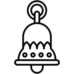 Church bell icon, Holy week related vector illustration