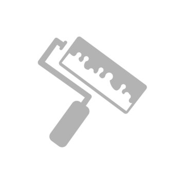 paint roller icon on a white background, vector illustration