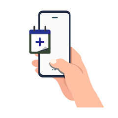 image of mobile applications, vector illustration