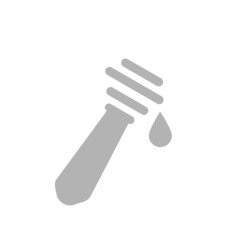 honey spoon icon on a white background, vector illustration