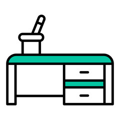 table and stationary