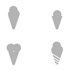 ice cream icon, vector illustration