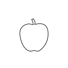 apples icon on a white background, vector illustration