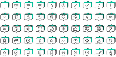 conversation icon set