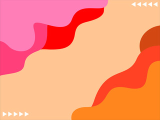 dynamic liquid flat design background