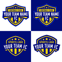 Fototapeta premium Vintage sports team logo emblem set
