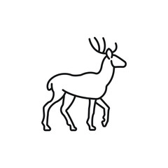 Deer icons  symbol vector elements for infographic web