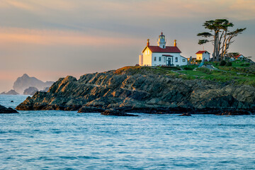 Battery Point Lighthouse in Crescent city, California