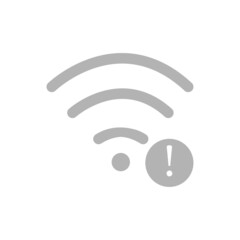wifi icon, wifi problem concept, vector illustration