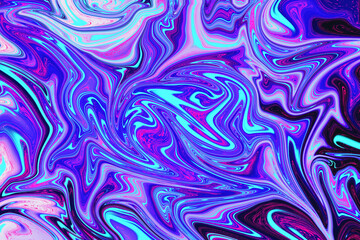 Abstract color background, fantastic texture of chaotic color drawings.