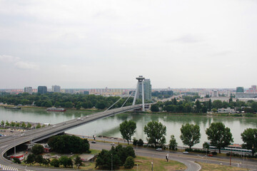 Stunning Panoramic Views From The Bratislava UFO Bridge