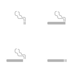 cigarette icon on a white background, vector illustration