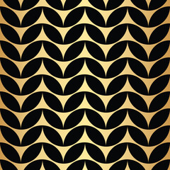 Geometric gold seamless repeat pattern background, gold wallpaper.