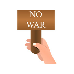 no war icon, peace concept, vector illustration