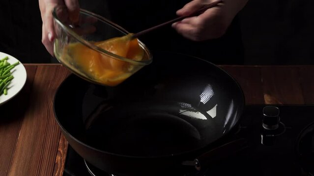 Northeastern characteristics, Chinese home-style stir-fried vegetables, scrambled eggs with garlic moss