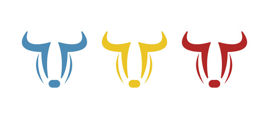 bull horn icon on a white background, vector illustration