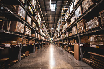 Photo of a warehouse interior