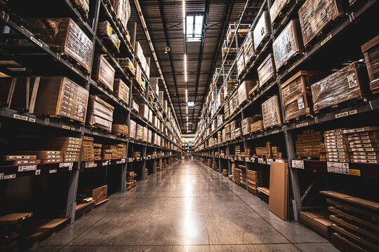 Photo of a warehouse interior