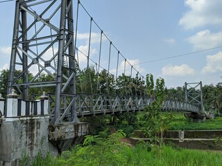 bridge over the river in the mountains