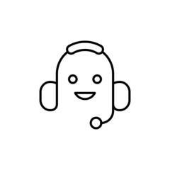 Online Help icon in vector. logotype