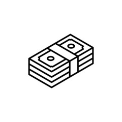 Obraz premium Money icon in vector. logotype