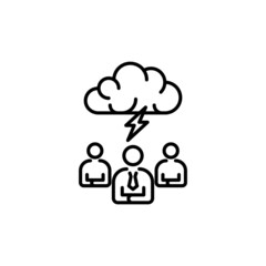 Brainstorm icon in vector. logotype