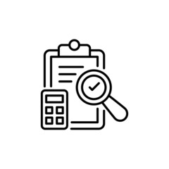 Bank Reconciliation icon in vector. logotype