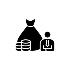 Financial Controller icon in vector. logotype