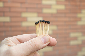 Burnt matches are like burnt fates in the cities of Ukraine, which was attacked by the Russian...