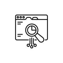 Data Analytics icon in vector. logotype