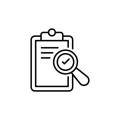 Auditing icon in vector. logotype