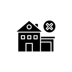 Foreclosure icon in vector. logotype