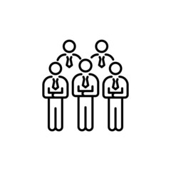 Being Collaborative icon in vector. logotype