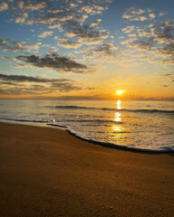 sunset on the beach