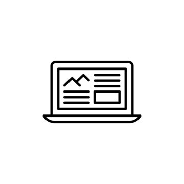 Native Advertising Icon In Vector. Logotype