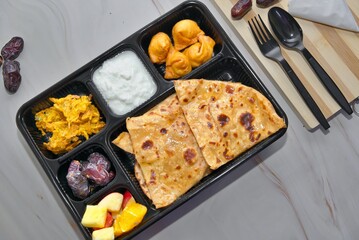 Aloo Paratha and Samosa Combo for Iftar 