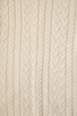 Fototapeta premium Close up texture of knitted fabric cloth