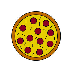 Pizza colorful icon for your design 