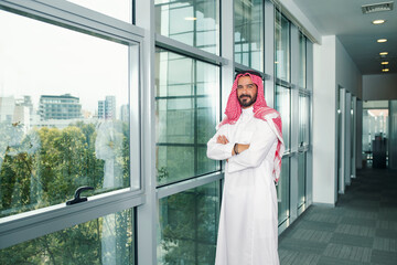 Attractive Arabian Business Man in a modern office 