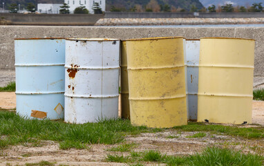 Drum of various colors