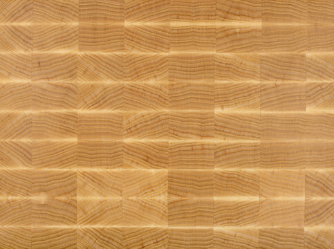 Wooded butcher end grain chopping block