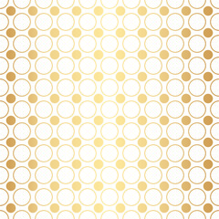 Geometric gold seamless repeat pattern background, gold and white wallpaper.
