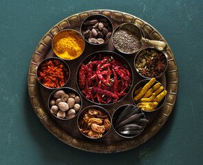 spices spicy and seasoning top view