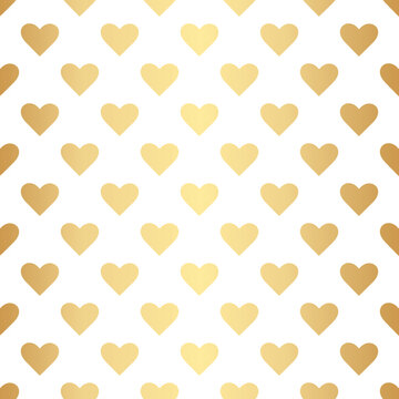 Geometric gold seamless repeat pattern background, gold and white wallpaper.