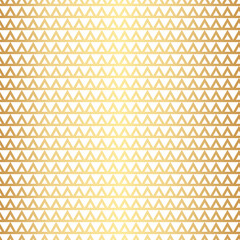 Geometric triangles gold seamless repeat pattern background, gold and white wallpaper.