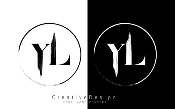 YL letter logo design on black background. YL creative initials letter logo  concept. YL icon design. YL white and blue letter icon design on black  background. Y L 11758991 Vector Art at Vecteezy