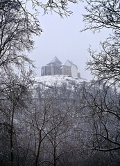 Burg Füzér in Ungarn im Winter